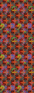 Suluboya, elle çizilmiş. Vadinin kırmızı ve kahverengi renkli çiçekleri. Raster - stok. Taslak arkaplan deseni.