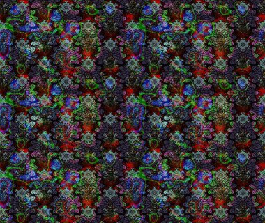 Şirin çiçekler. Çizgi çizimi kalıbı. Raster Moda kumaş deseni.