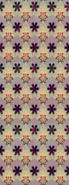 Düz Çiçek Elementleri Tasarımı. Bej renkli çiçekler. Çiçekli çizim şekli. Renkli Bahar Teması çizim şablonu.