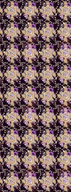 Raster düz çiçek çizim deseni. Siyah renkli çiçekler. Tasarım hediye paketi, tebrik kartları, posterler ve afiş tasarımı.