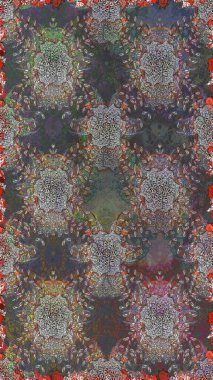 Çiçekli yaz çiçekleri. Kusursuz. Küçük çiçekte güzel bir desen. Moda baskıları için zarif bir şablon. Küçük renkli çiçekler. Motley illüstrasyonu.