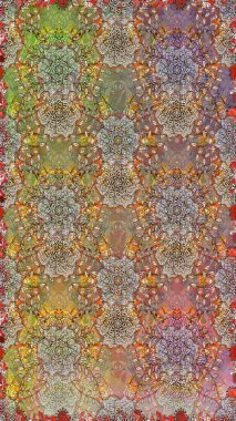 Düz Çiçek Elementleri Tasarımı. Kusursuz bir mahsul. Raster Şirin kumaş deseni. Renkli Bahar Teması Kusursuz Arkaplan.