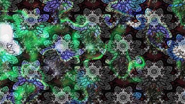 Eskiz klasiği. Raster Şirin kumaş deseni. Renkli Bahar Teması eskiz kalıbı. Düz Çiçek Elementleri Tasarımı.