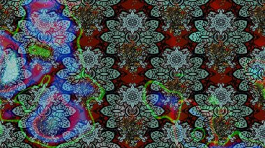 Renkli Bahar Teması eskiz kalıbı. Raster Şirin kumaş deseni. Düz Çiçek Elementleri Tasarımı. Eskiz klasiği.