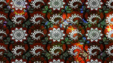 Çiçekli çizim şekli. Renkli Bahar Teması eskiz kalıbı. Düz Çiçek Elementleri Tasarımı. Siyah ve kahverengi renkte çiçekler.