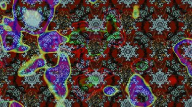 Kahverengi ve gri renkli çiçekler. Elle boyanmış suluboya resim çizimi çiçekler ve bitkiler.