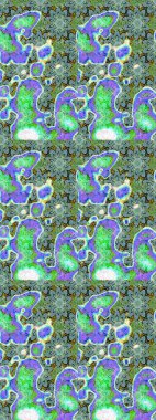 Güzel kumaş deseni. Raster illüstrasyonu. El çizimi. Çiçekler, dallar, otlar ve çiçekler.