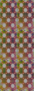 Raster dikişsiz çiçek deseni. Vadinin çiçekleri kahverengi ve gri renklerde.