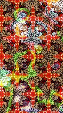 Kırmızı ve bej renkli çiçekler. Yumuşak, yaz çiçekli arka plan. Raster çiçek desenli ve çiçekli..