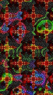 Siyah ve kahverengi renkler üzerine çiçek desenli eskiz, el yapımı papatyalar, papatyalar. Tekrarlayan çiçek arkaplanı, zarif siyah ve kahverengi çiçek duvar kağıdı.