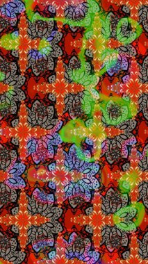 Düz Çiçek Elementleri Tasarımı. Renkli Bahar Teması eskiz kalıbı. Çiçekli eskiz arkaplanı. Çocuk stili.