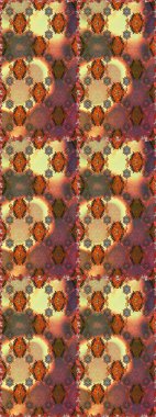 Raster illüstrasyonu. Çiçekli karalama şeklinde Raster çiçek deseni. Yumuşak, bahar çiçekleri kahverengi renklerde.