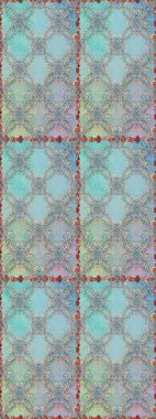 Parlak renkli çiçeklerle ve mavi ve nötr renklerde yapraklarla şaşırtıcı, pürüzsüz çiçek deseni. Modern çiçek arkaplanı. Moda baskıları için zarif bir şablon. Halk stili.