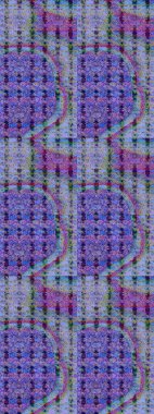 Raster deseni. Patlayan çiçekler soyut olarak yerleştirilmiş. Yumuşak, mor renkte bahar çiçekleri. Raster illüstrasyonu.