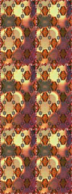 Raster illüstrasyonu. Çiçekli karalama şeklinde Raster çiçek deseni. Yumuşak, bahar çiçekleri kahverengi renklerde.