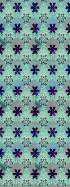 Raster illüstrasyonu. Şirin çiçek elementleri. Mavi renkli çiçekler. Çizim.