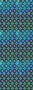 Kumaş, duvar kağıdı ve kağıt üzerine baskı yapmak için gelişen arka plan. Raster illüstrasyonu. Moda arka planında parlak buketler. Eski usul küçük çiçekli şirin bir eskiz deseni..