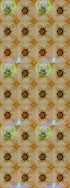 Renklerle. Raster illüstrasyonu. 3D çiçekler, çizim.