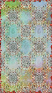 Duvar kağıdı, web sitesi arka planı, ambalaj kağıdı, davetiye, broşür, afiş veya web sitesi için kusursuz çiçek deseni kullanılabilir. Karalama elementleri. El çizimi Raster illüstrasyonu.