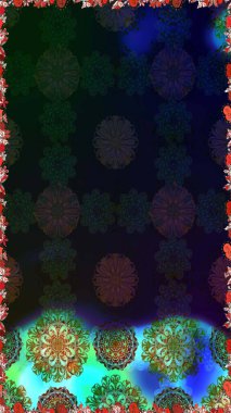 Raster illüstrasyonu. Sevimli, pürüzsüz desenli, küçük çiçekli, klasik tarzda. Moda arka planında parlak buketler. Kumaş, duvar kâğıdı ve kağıda yazdırmak için gelişen arkaplan.