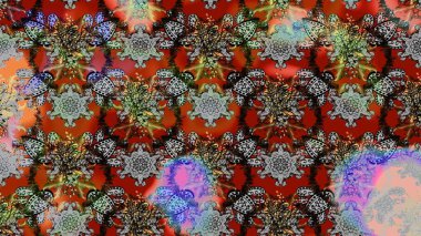 Güzel kumaş deseni. Yazdır. Güzel eskiz şekli. Raster çiçekli arka plan. Renkli Yaz Temalı eskiz kalıbı. Düz Çiçek Elementleri Tasarımı.