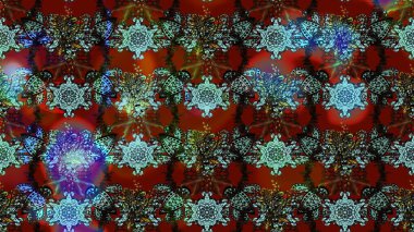 Çiçekli el çizimi çizimi deseni. Modern gelişim kırmızı ve kahverengi raster arka plan duvar kâğıdı illüstrasyon klasik çizgili iz sürme desenli çiçekler, çiçekli süsler.