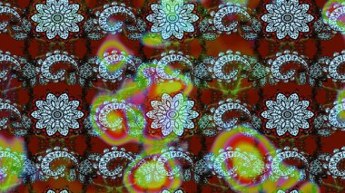 Hediye ambalaj kağıdı, tebrik kartları, posterler ve pankart tasarımı. Raster düz çiçek çizim deseni. Tarafsız ve kahverengi renkte çiçekler.