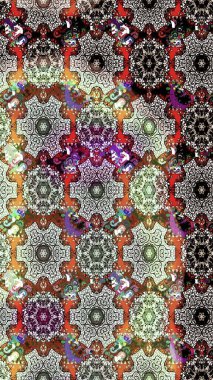 Raster illüstrasyonu. Suluboya çiçekli çiçek deseni. Tarafsız ve kahverengi renklerde güzel tekstil.