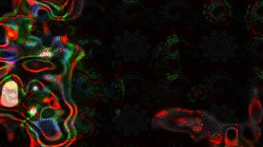 Siyah ve gri renkte etnik çiçeklerle süslenmiş zarif bir eskiz şekli. Raster Çiçek İllüstrasyon Şirin Tekstil.