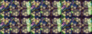 Raster düz çiçek çizim deseni. Hediye ambalaj kağıdı, tebrik kartları, posterler ve pankart tasarımı. Gri renkli çiçekler.