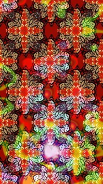 Raster - stok. Vadinin kırmızı ve kahverengi renkli çiçekleri. Suluboya, elle çizilmiş. Taslak arkaplan deseni.