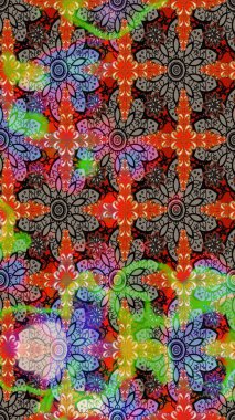 Tekstil veya kitap kapakları, imalat, duvar kağıtları, baskı, hediye paketi ve yapıştırma kitabı için çiçek eskizi geçmişi. Küçük çaplı çiçeklerdeki basit şirin desenler. Raster illüstrasyonu.