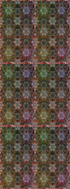 Raster - stok. Gri ve kahverengi çiçekli kusursuz desen, suluboya çiçek deseni, sevimli çiçek, duvar kağıdı, kart veya kumaş için fayanslı.