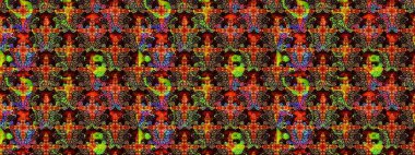 Modern gelişim, siyah ve kahverengi raster arka plan duvar kâğıdı illüstrasyonu, klasik çizgi çizgisi, desenli desenli çiçekler, çiçekli süsler. Çiçekli el çizimi çizimi deseni.