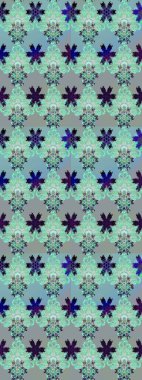 Egzotik çiçekler, mavi renkler üzerine botanik parlak klasik doğa. Klasik tropikal doğal elementlerin suluboya seti. Raster illüstrasyonu.