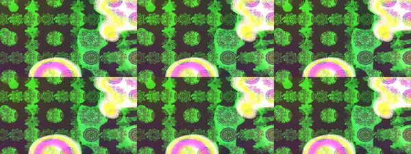 Çiçek ve yapraklı çiçek deseni. Raster illüstrasyonu. Küçük çiçekli şirin desen.