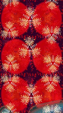 Kırmızı renkte çiçekler. Küçük çiçekte sevimli çiçek deseni var..