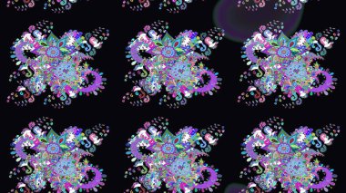 Sabıka fotoğraflarında, bebek kıyafetlerinde, duvar kâğıtlarında, paket kutularında falan kullanılabilir. Zarif, parlak ve eskiz siyah çiçek deseni tasarımı.