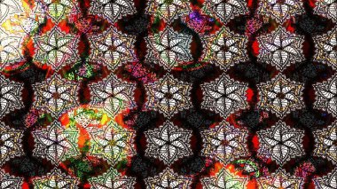 Raster düz çiçek çizim deseni. Hediye ambalaj kağıdı, tebrik kartları, posterler ve pankart tasarımı. Siyah renkte çiçekler.