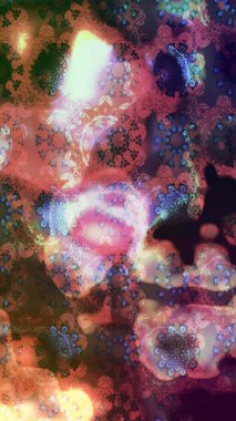 Kahverengi renkli şirin tekstil. Raster illüstrasyonu. Çiçek arkaplan. Çiçek duvar kâğıdı. Renkli çizim deseni.