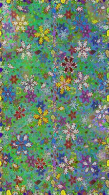 Kusursuz etnik tasarım. Yatak çarşafları, ceket, paket tasarımı, kumaş ve moda kavramları için tekstil baskısı. Çiçekleri, deniz kabukları, mandalaları ve suluboya efektleri olan deniz altyapısı.