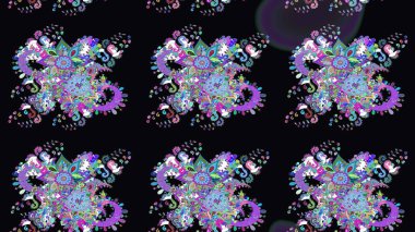 Sabıka fotoğraflarında, bebek kıyafetlerinde, duvar kâğıtlarında, paket kutularında falan kullanılabilir. Zarif, parlak ve eskiz siyah çiçek deseni tasarımı.