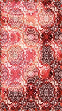 Çiçekli el, pürüzsüz desen çizmiş. Modern gelişim pembe ve nötr raster arkaplan duvar kağıdı resimleme klasik çizgili iz sürme desenli çiçekler, çiçekli süsler.