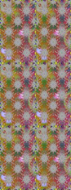 Raster illüstrasyonunda kusursuz çiçek deseni. Suluboya tarzında gri ve kahverengi renkte çiçekler.