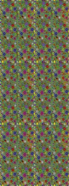 Raster dikişsiz Güzel kumaş deseni. Düz Çiçek Elemanları Tasarım. Çiçek deseni. Renkli Bahar Teması kesintisiz desen Arka Plan.