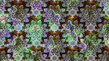 Raster Hip kumaş deseni. Eskiz Vintage Çiçek Deseni.