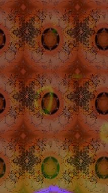 Modern stil dokusu. Çiçek desenli raster, kahverengi ve kırmızı çizgi grafik deseni soyut raster arkaplan.