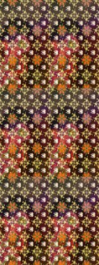 Küçük çiçekteki sevimli çiçek deseni. Raster illüstrasyonu. Çizim.