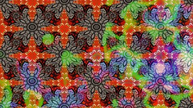 Modern stil dokusu. Çiçek desenli raster, kahverengi çizgi grafik deseni soyut raster arkaplan.