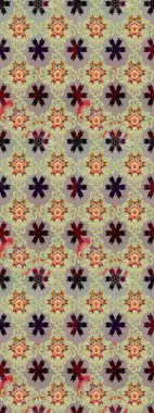 Düz Çiçek Elementleri Tasarımı. Renkli Bahar Teması eskiz kalıbı. Raster..